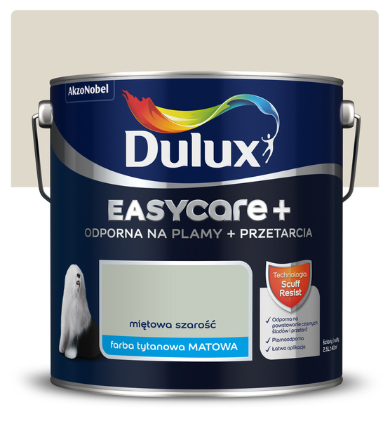 Dulux Easycare Plus 2,5l Miętowa szarość