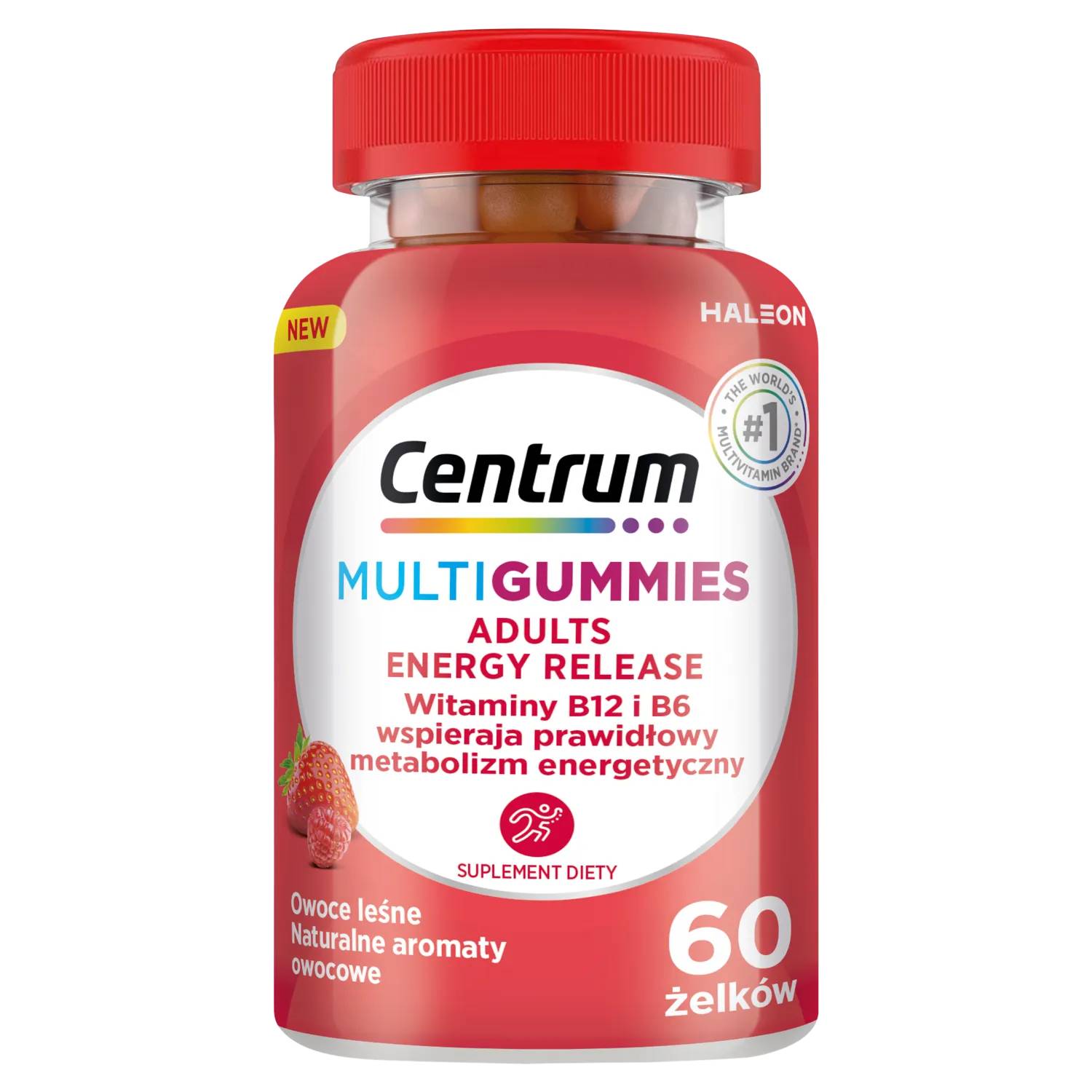 Centrum multigummies adult energy release, 60 żelek
