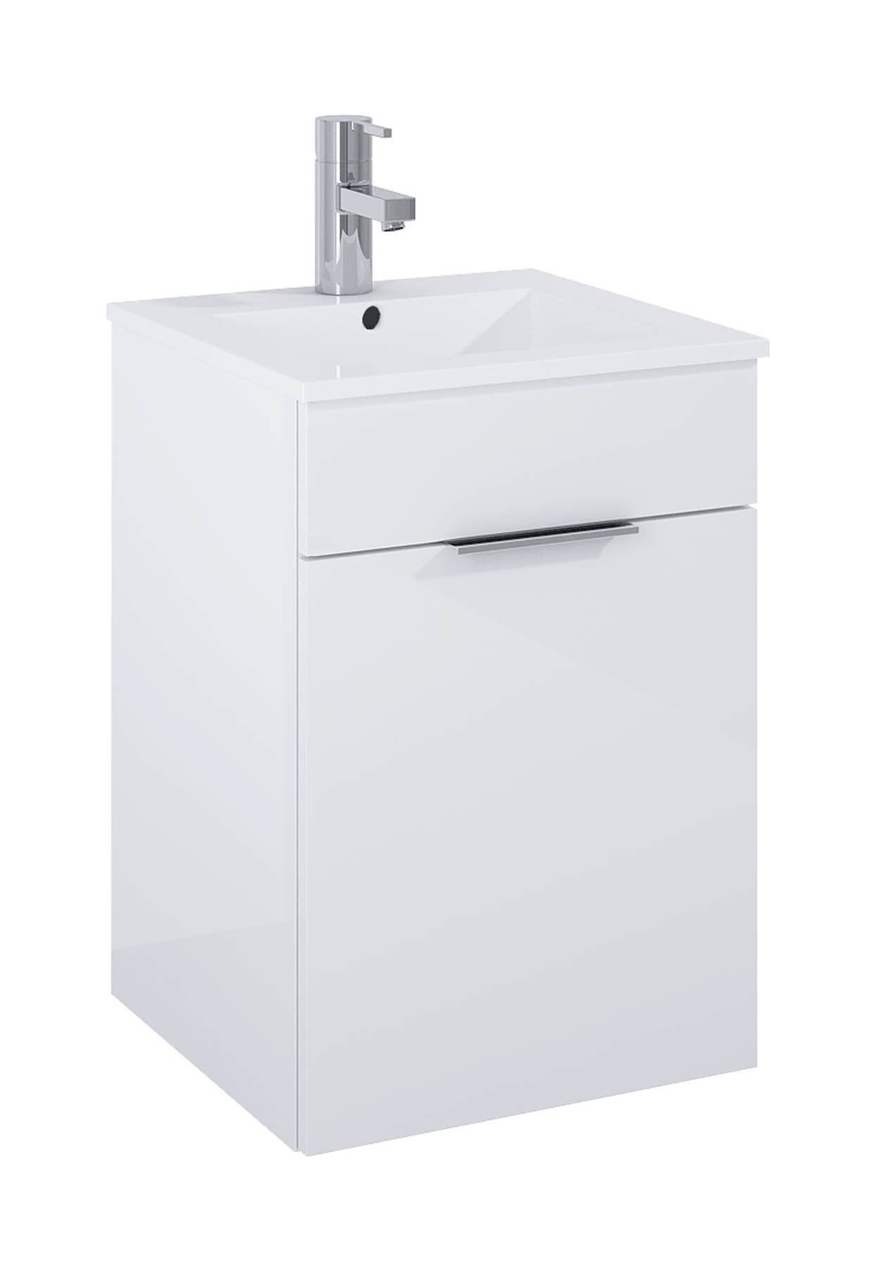 Elita Qubo Plus umywalka z szafką 41,5 cm białą RE020400148060 - Wysyłka w 24h