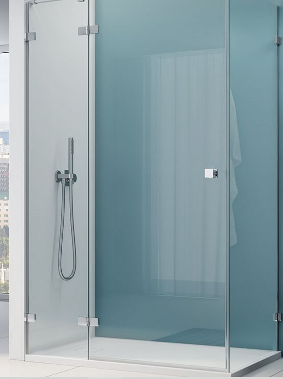 Ronal Annea ścianka boczna 80 cm srebrny połysk/szkło przezroczyste ANTW108005007