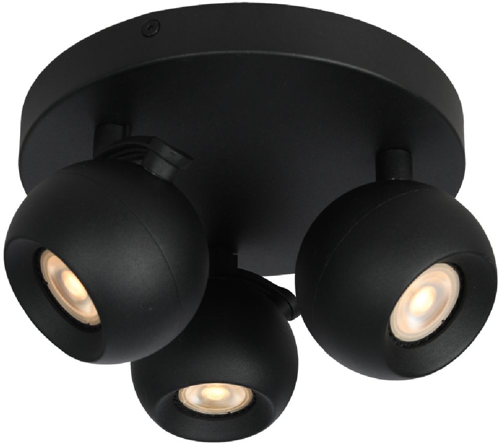Italux Lafin lampa podsufitowa 3x10 W czarna SPL-45379-3R-BK
