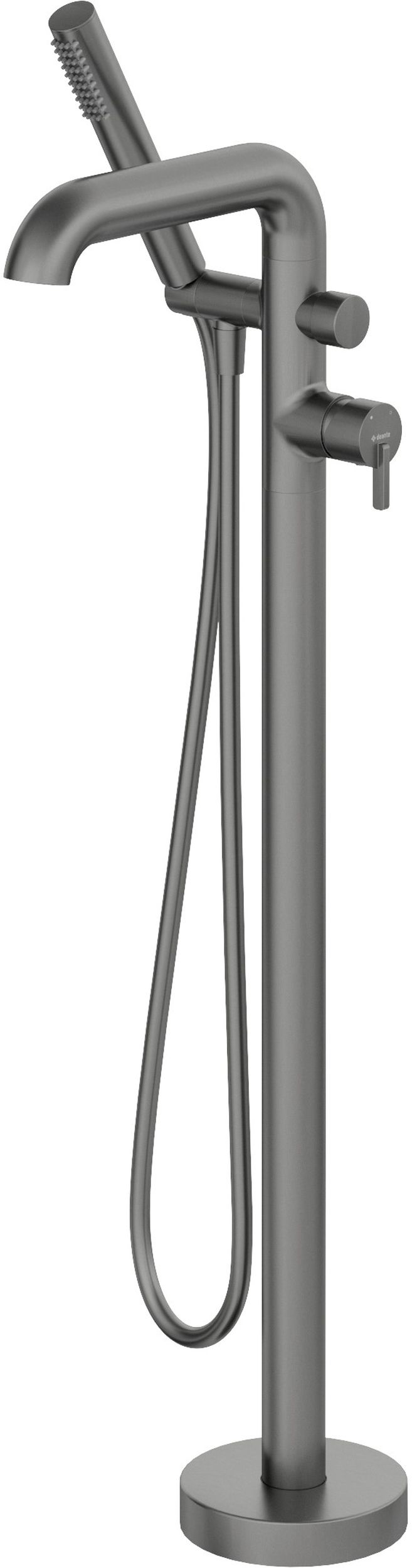 Deante Silia bateria wannowo-prysznicowa wolnostojąca titanium BQSD17M