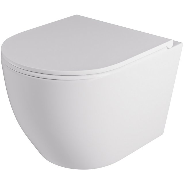 UPTREND Miska WC podwieszana MILARGO bezkołnierzowa wirowa z deską du