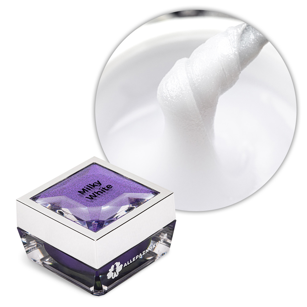 Acrylgel akrylożel budujący Allepaznokcie HEMA/Di-HEMA Free Milky White 15g