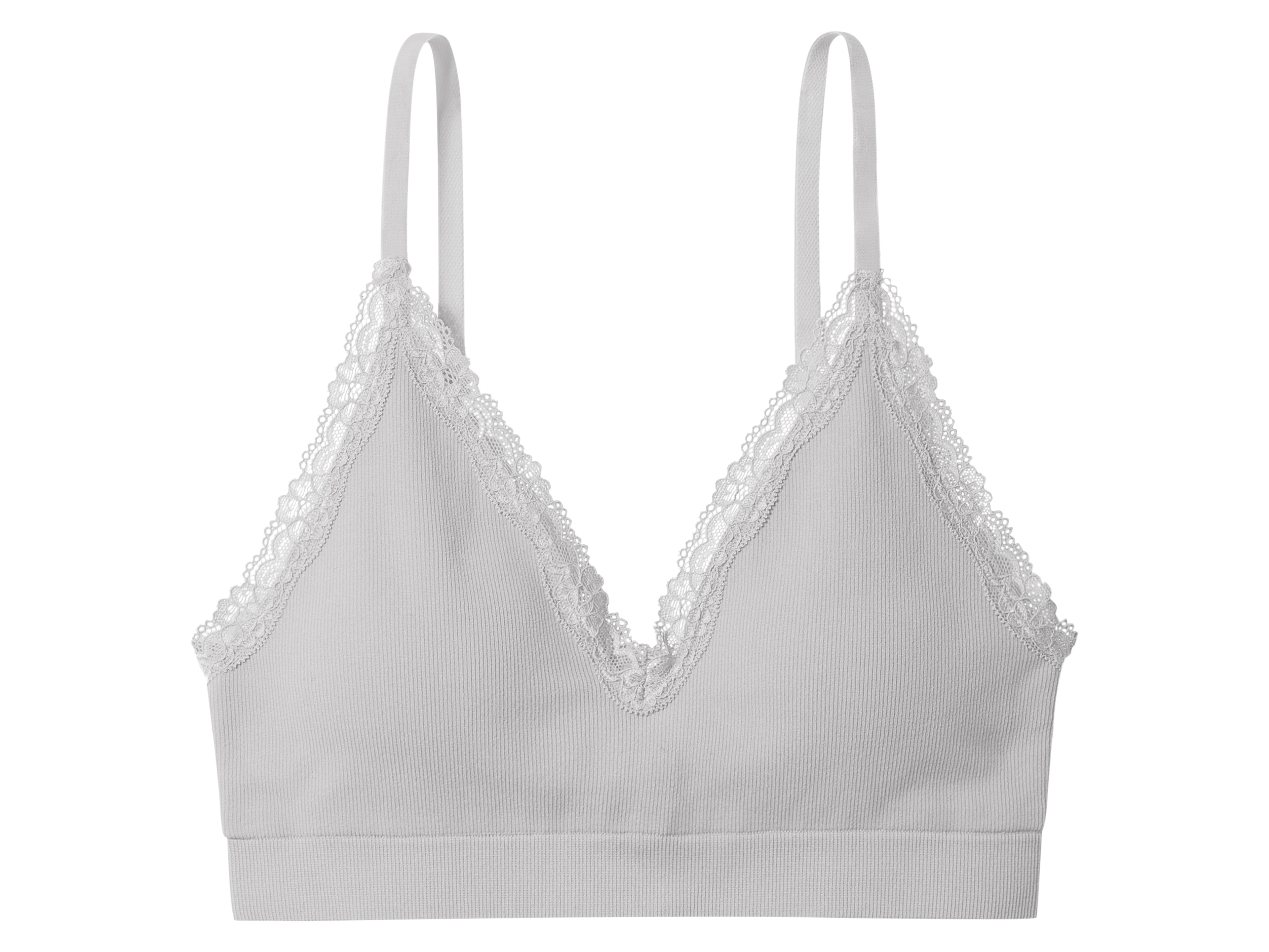 esmara Biustonosz damski koronkowy Jasnoszary, L44/46