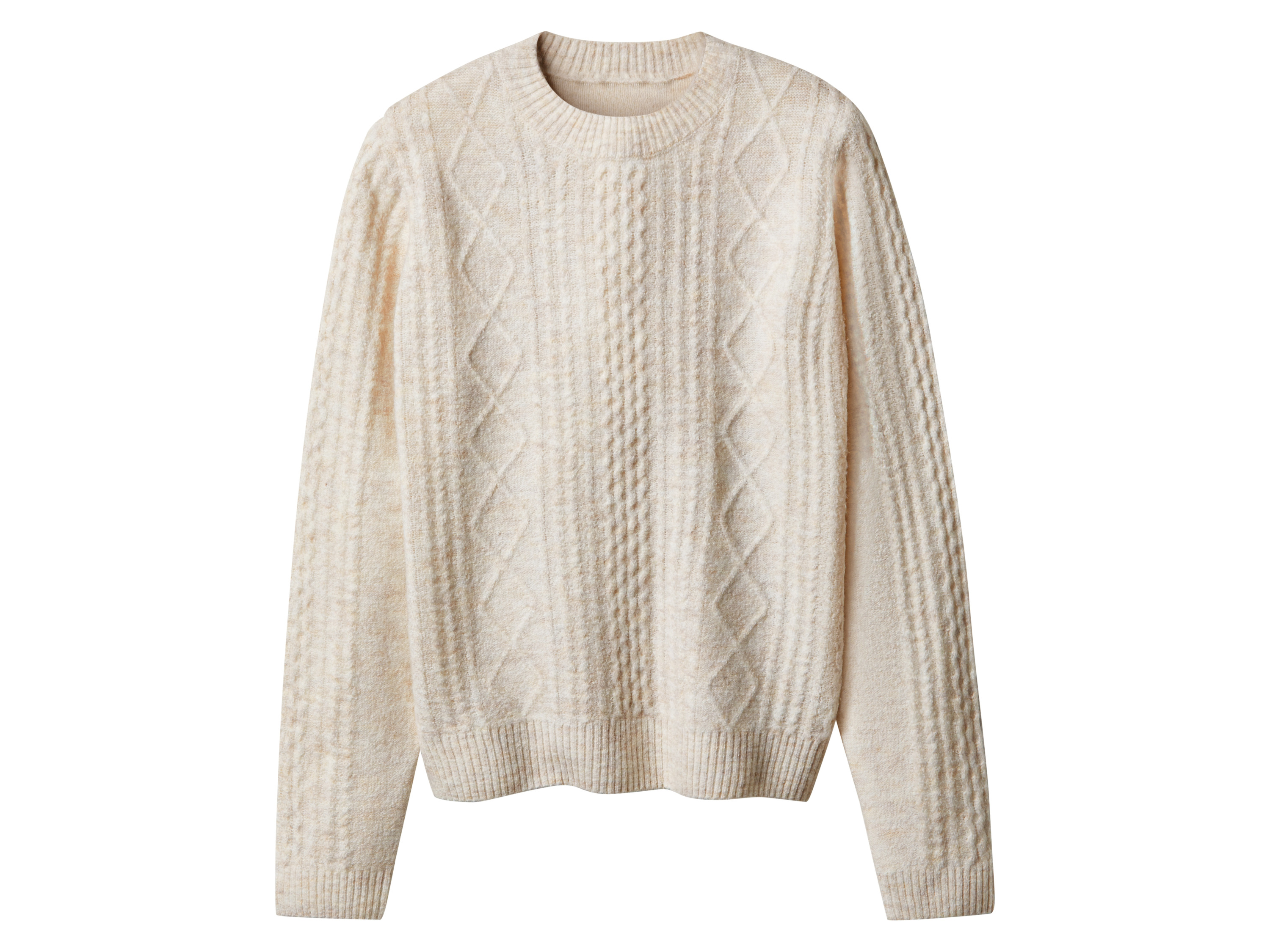 esmara Sweter damski Beżowy, XS 32-34