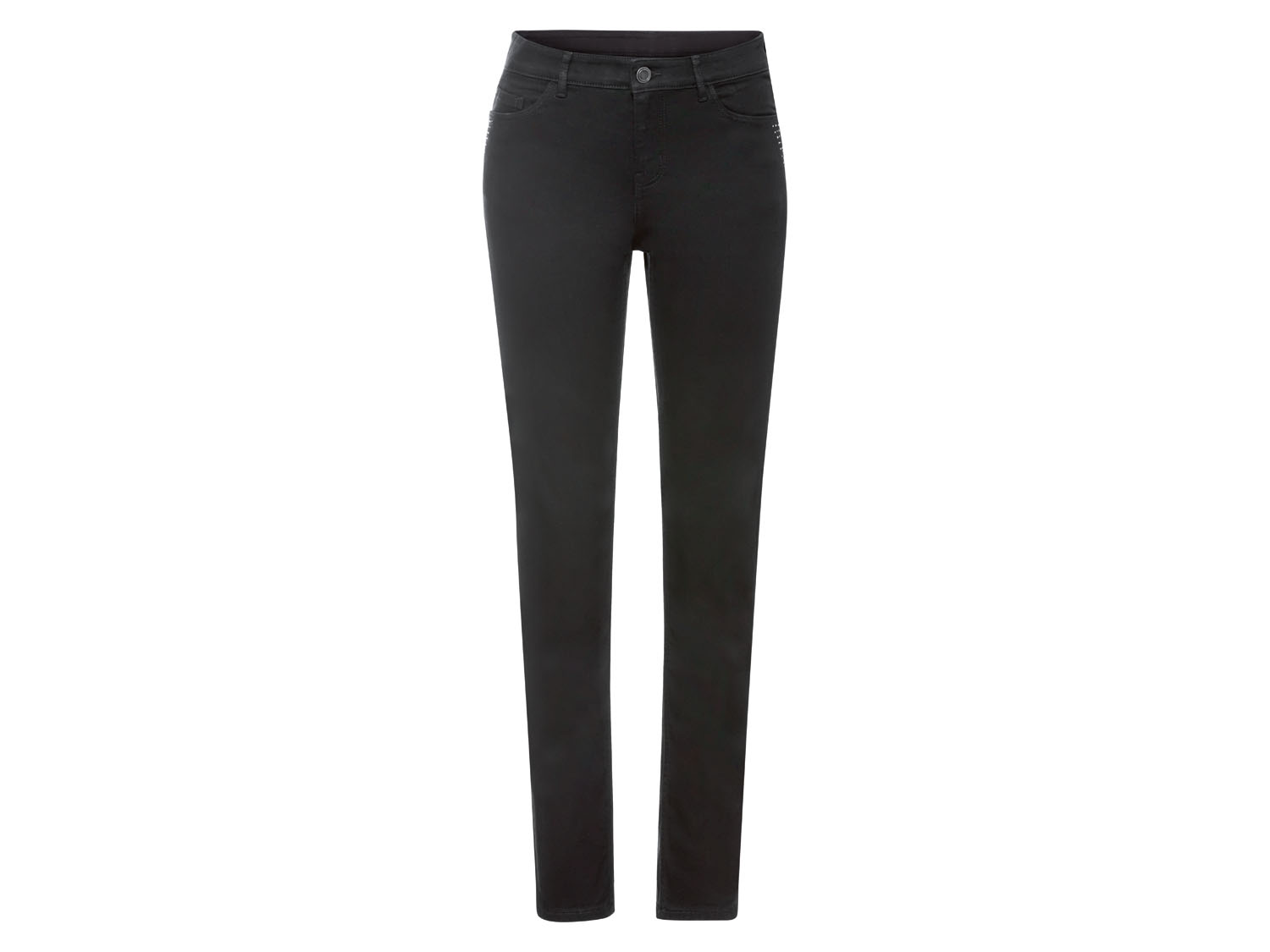 esmara Jeansy damskie Slim Fit 42, Czarny
