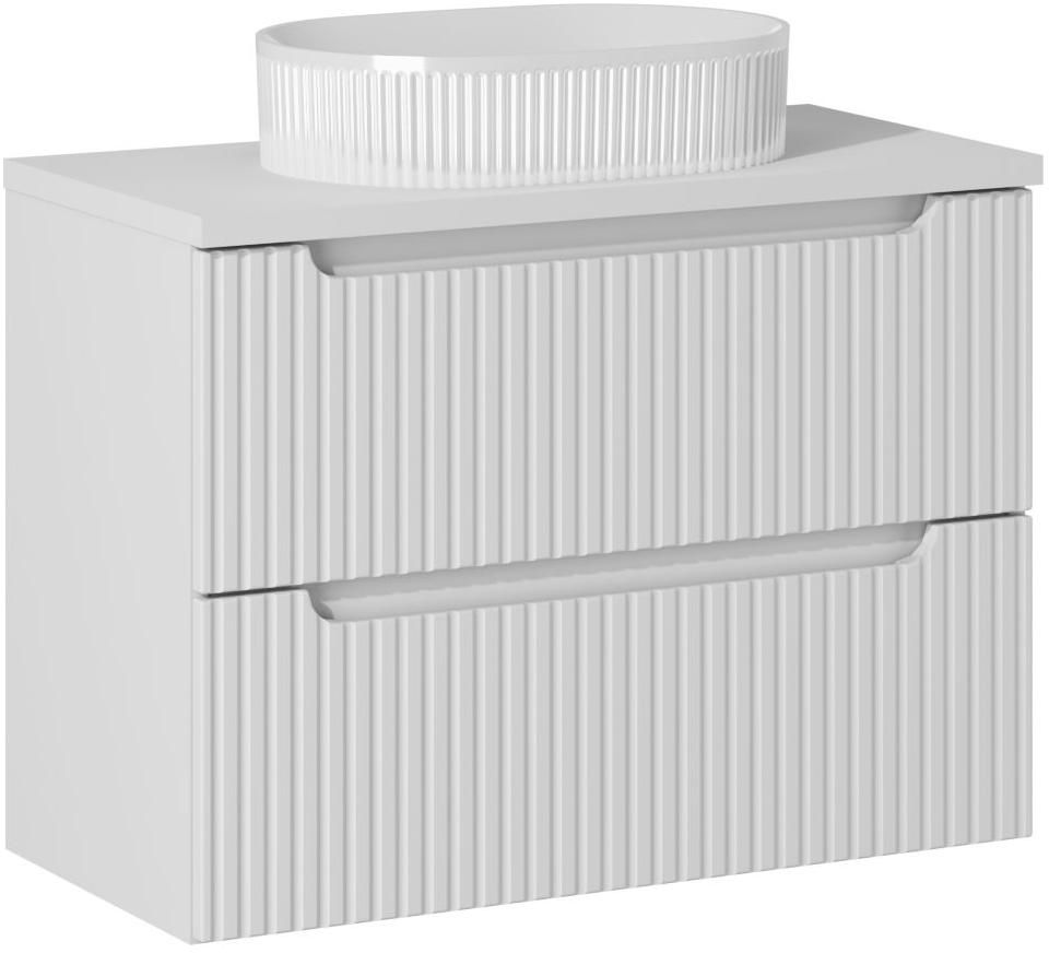 Darmowa Dostawa - Umywalka z szafką i blatem cm Comad Nova White SETNOWBWHITE80CMSBEYOND5WH