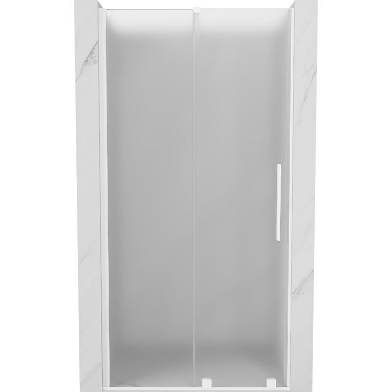 Drzwi prysznicowe Mexen Velar szron białe 120 cm 1 szt.