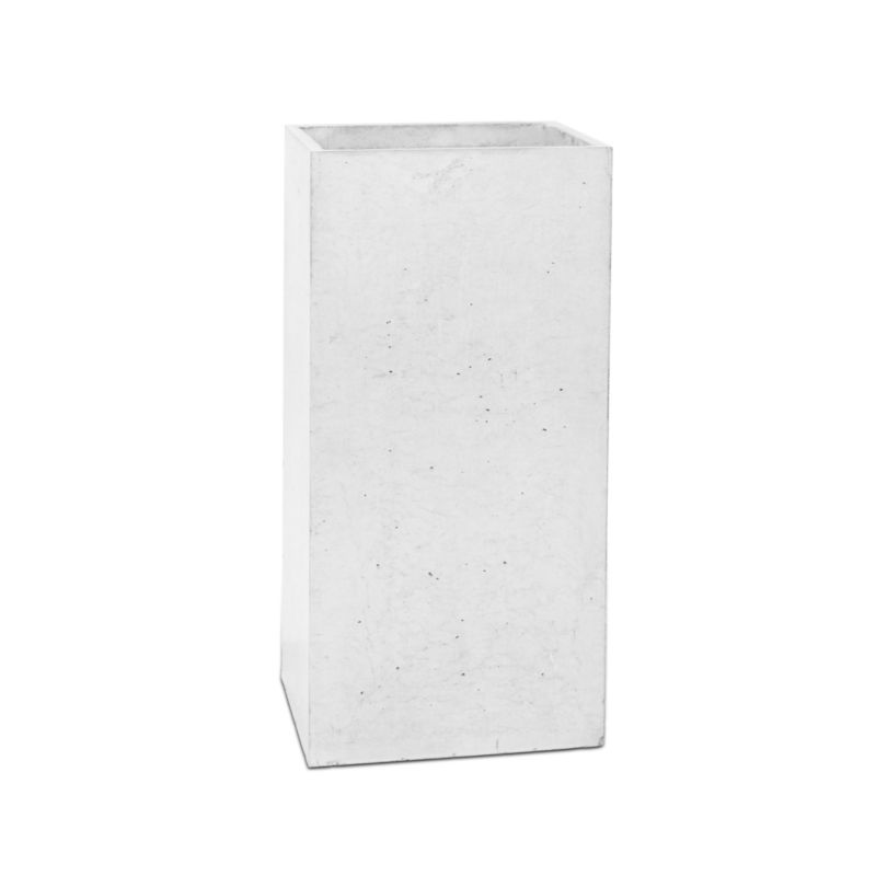 Donica Zadora Betonowa Zewnętrzna TOWER M 31x25x63 biały 1 szt