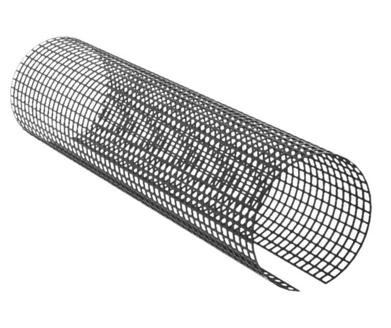Siatka na rynny Ogrodowy młyn osłona ochronna na liście 10 szt (20 mb) 125-150 mm czarna 1 szt