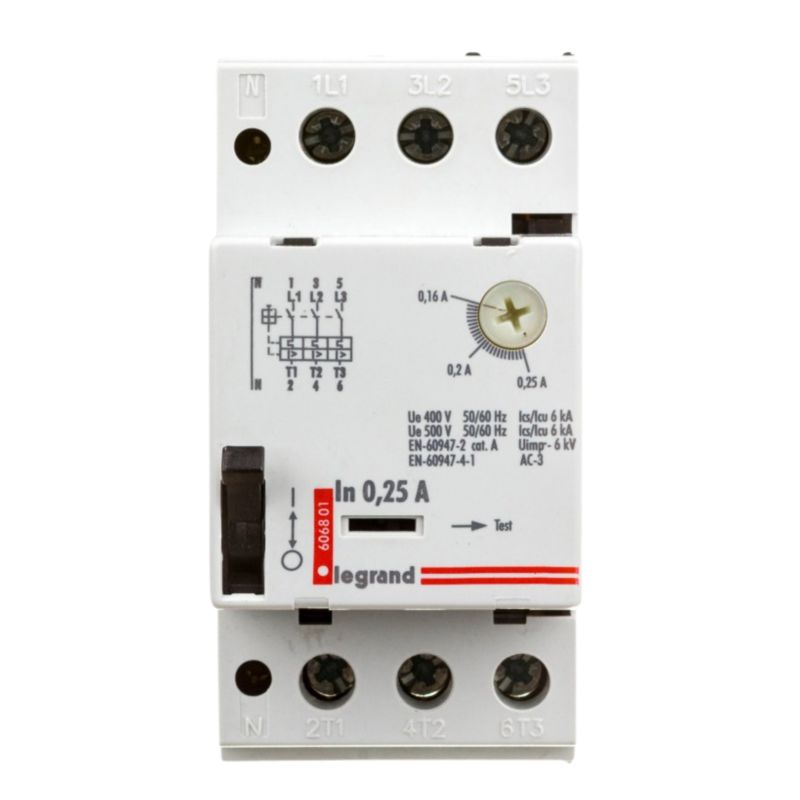 Wyłącznik Silnikowy Legrand 3P 0,06Kw Termiczny Elektromagnetyczny 1szt.