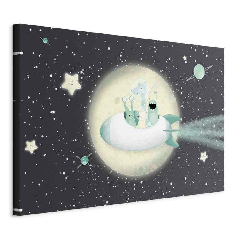 Obraz Artgeist Ekipa z rakiety 90 x 60 cm płótno włoskie 1 szt