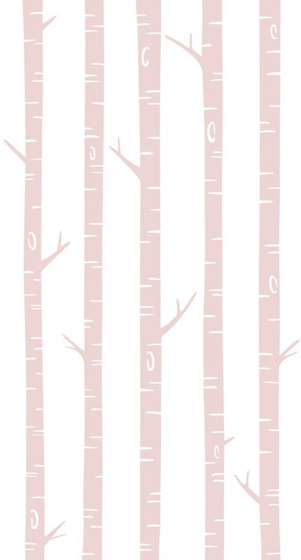 fototapeta ESTAhome pnie brzozy delikatnego różu 150 x 279 cm - 1 rol.