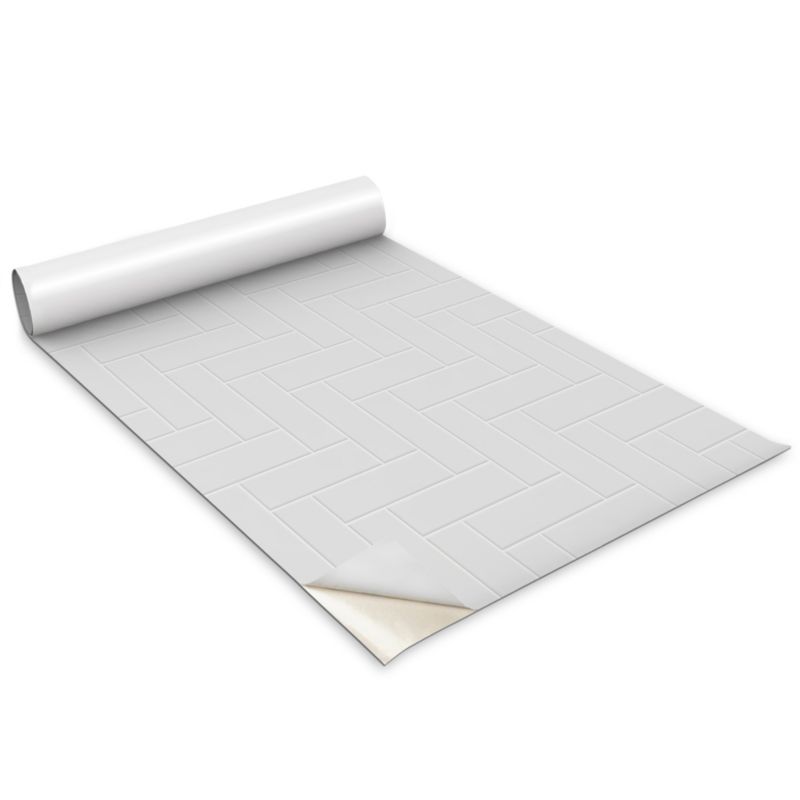 Okleina Meblowa Wallfluent 100x50 cm Eleganckie jasne cegły Folia Na Meble I Szafki 1 rol.