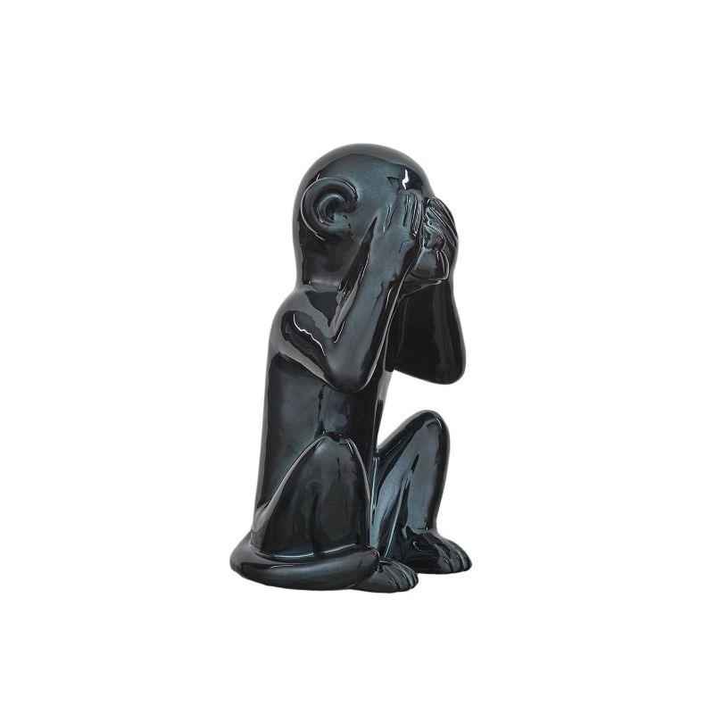 Figurka dekoracyjna Monkey INTESI czarna duża 30 cm 1 szt.