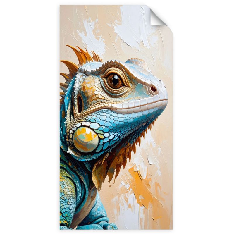 Naklejki samoprzylepne do salonu sypialni Feeby Jaszczurka Gady Natura 60x120cm 1szt