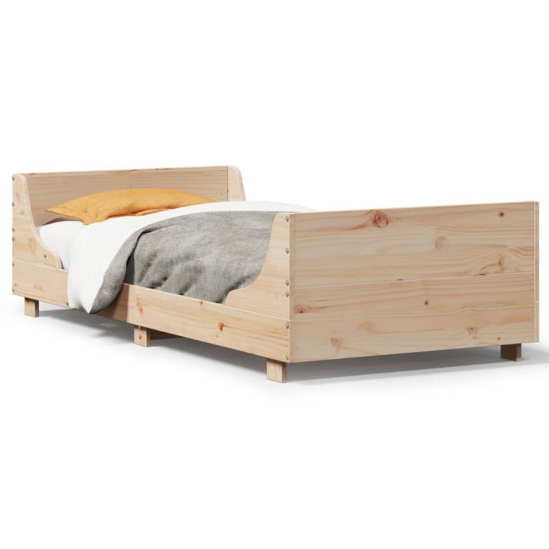 Łóżko drewniane WaszeMeble 90x200 cm brązowe WM-850776 1 szt.