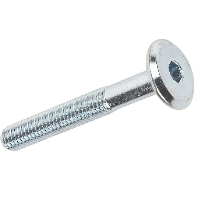 Śruba imbusowa z łbem płaskim Azmet M6 x 80 1 sztuka