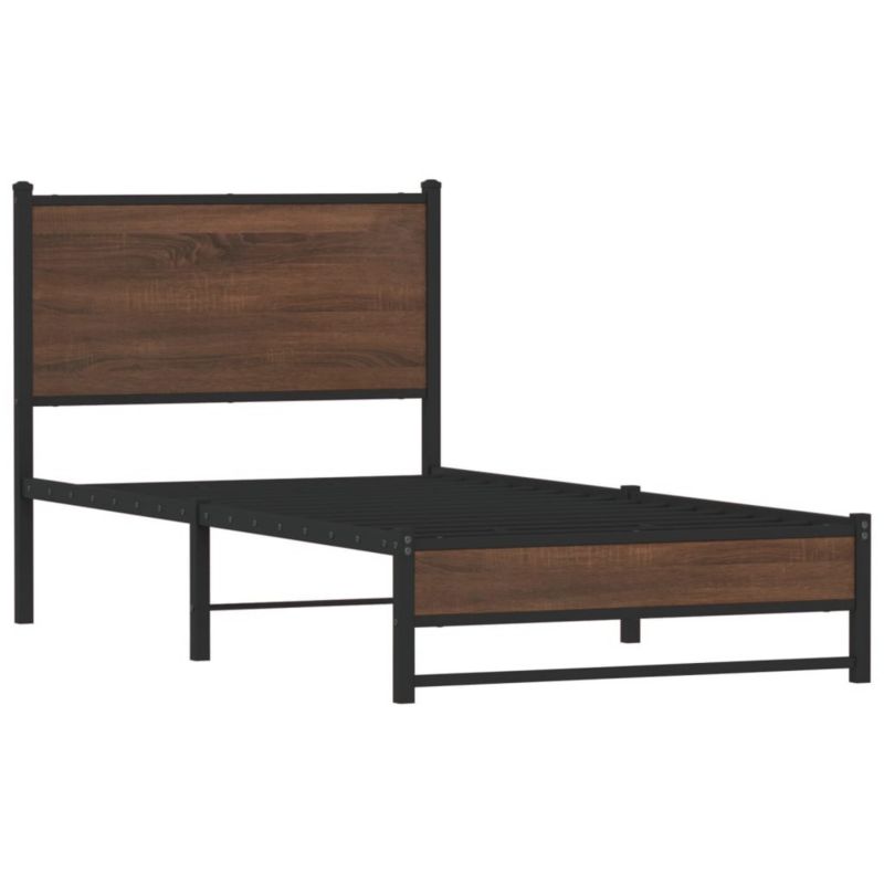 Łóżko metalowe WaszeMeble 75x190 cm brązowy WM-4007930 1 szt.