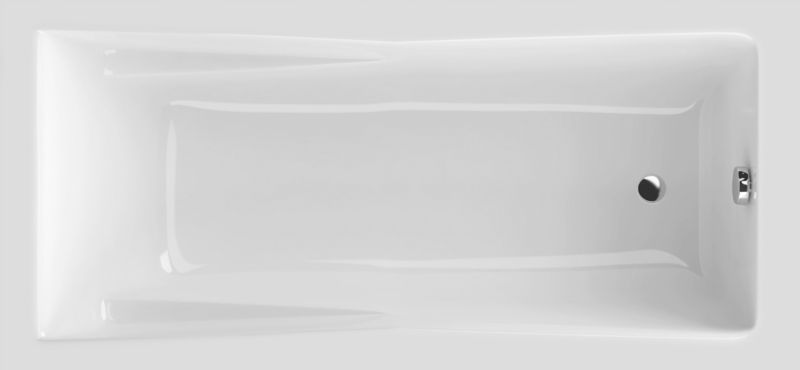 Wanna prostokątna 170x75 akrylowa biała bez obudowy, syfon Laminart 1 szt.