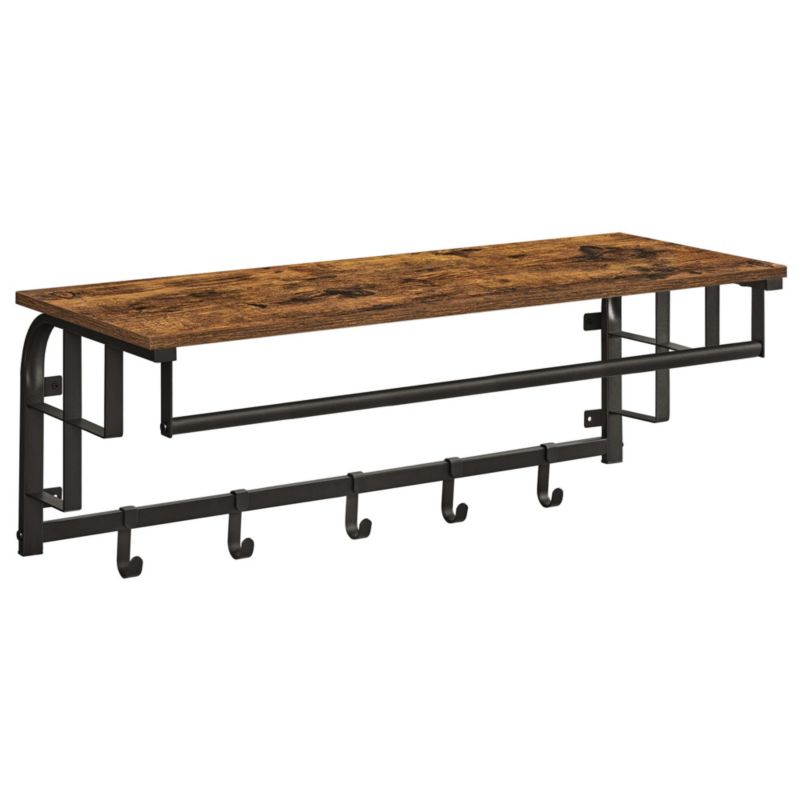 Półka Songmics z wieszakami na ubrania lub do kuchni 80x30cm 1 szt.
