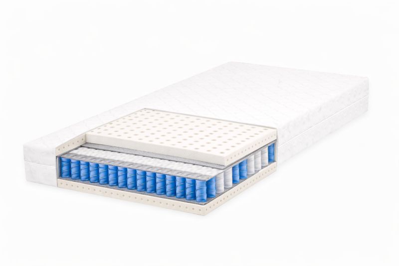 Materac kieszeniowy Multipocket Sofello lateks 7 stref H2 sprężynowy 90x200