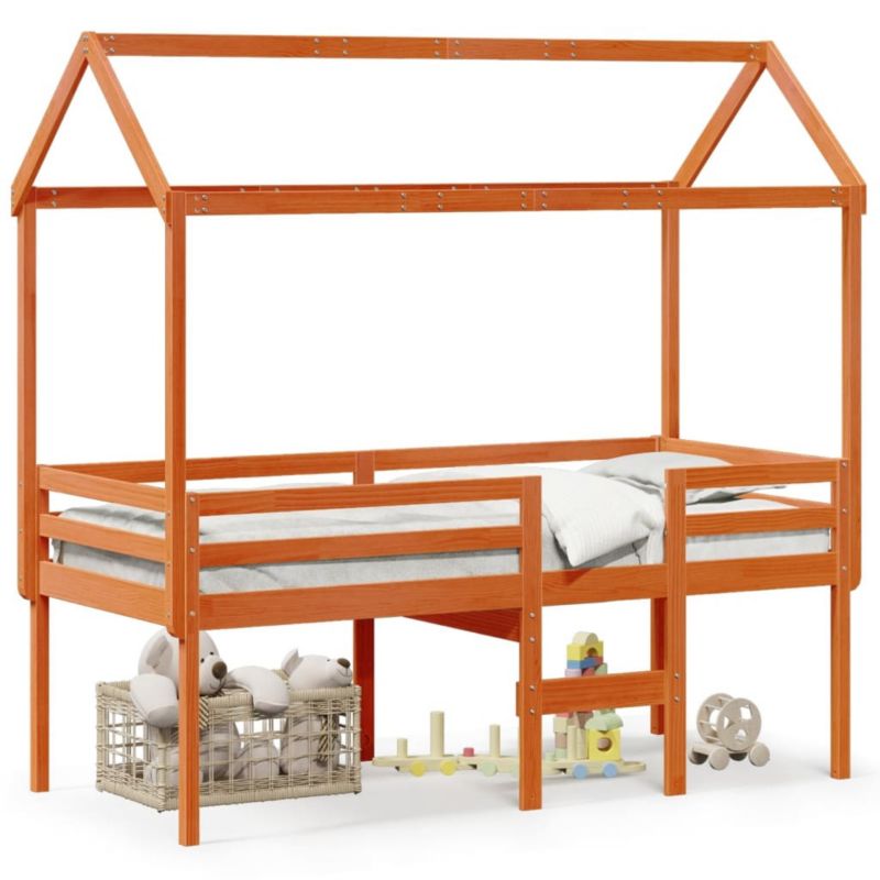 Łóżko Dziecięce WaszeMeble 90x200 cm brąz WM-3282134 1 szt.