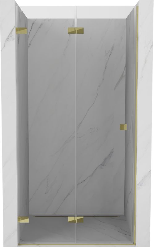 Drzwi prysznicowe składane Mexen Lunar-F złote 90x200 cm 836-090-000-50-00-L 1 szt.