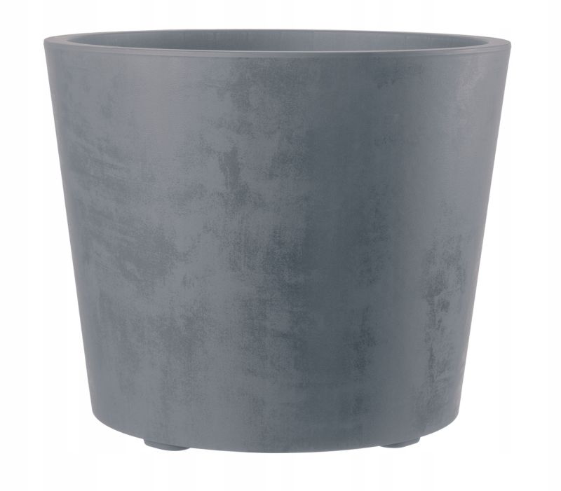 Donica Deroma Millenium Vaso 59cm Szara na kółkach zintegrowany drenaż mrozoodporna 1szt