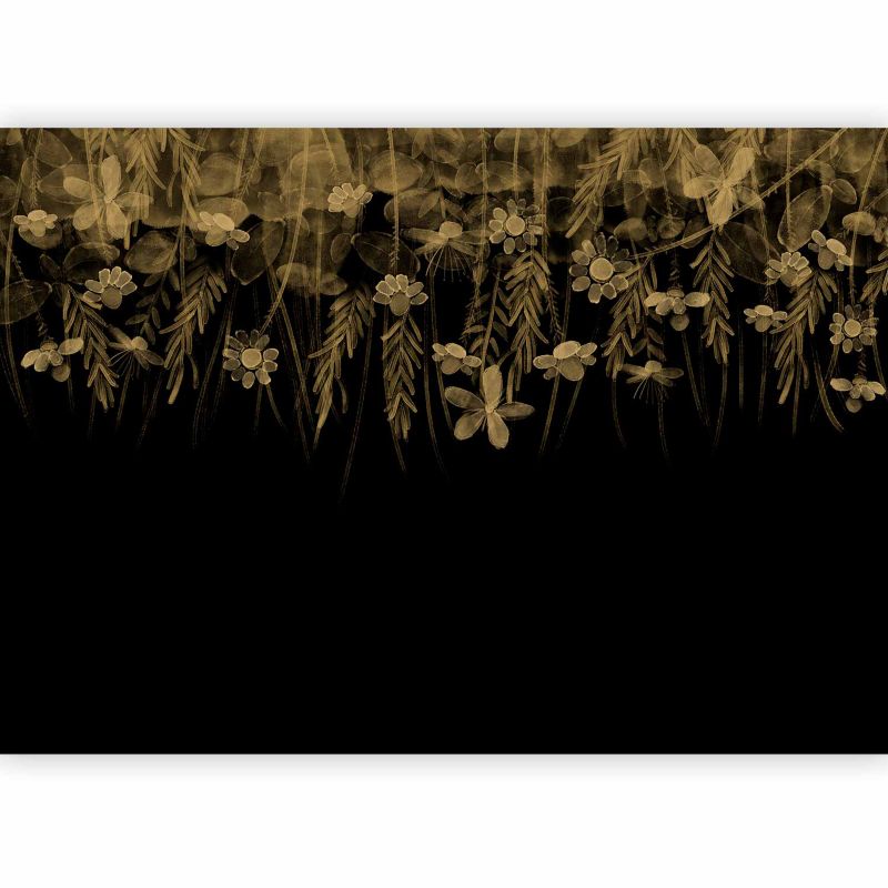 Fototapeta flizelinowa Artgeist 170 g/m2 wodoodporna Liście czarna 400x280 (8 części) 10096ab rolka 1 szt