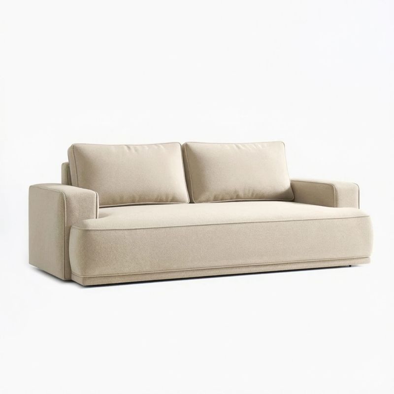 Sofa Mebel Elite CAMELIA Rozkładana Kanapa z Funkcją Spania Dwuosobowa Do Salon Kremowa 1 szt