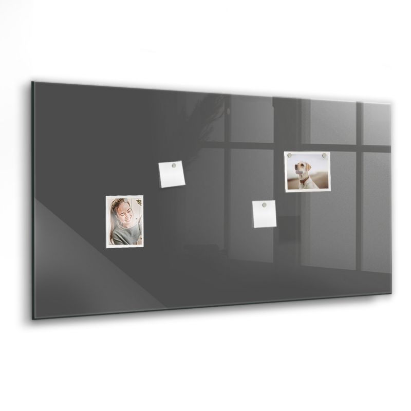 Szklana tablica magnetyczna Wallfluent 120x60 cm Kolor szary 1 szt.