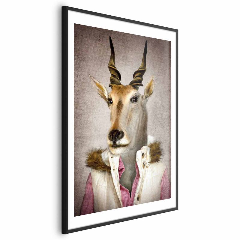Plakat Artgeist Antylopa 21x30 cm z ramą czarną 1 szt