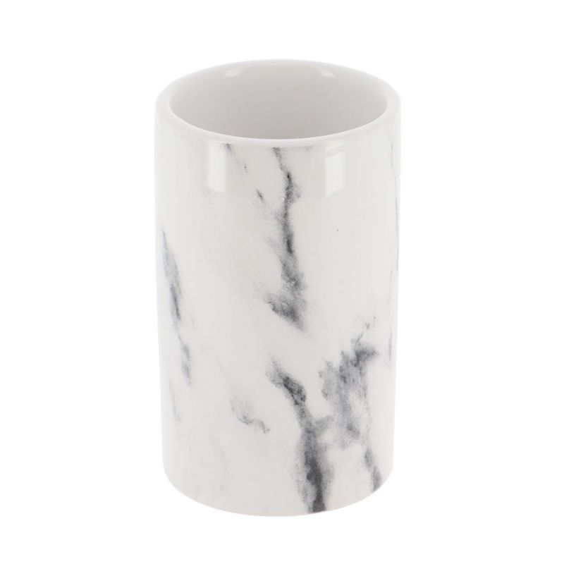Kubek łazienkowy Nardi Marble TENDANCE biały z dolomitu 200 ml 1 szt.
