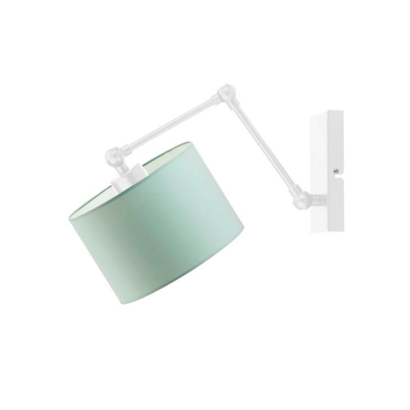 Kinkiet Volta Light Factory Soul Biały/Miętowy Abażur 1xE27 1szt.