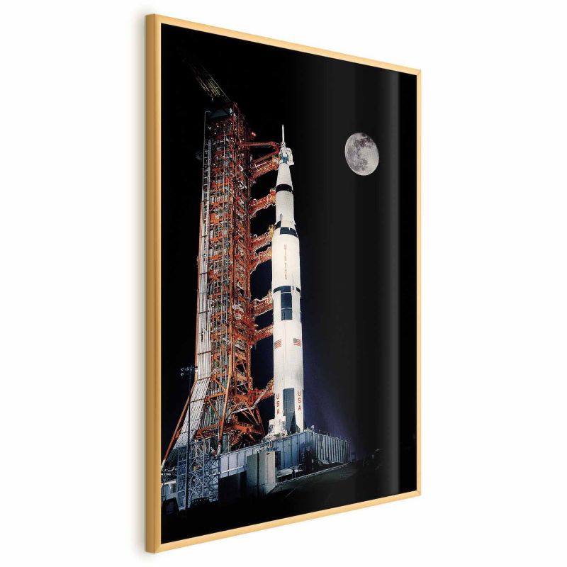 Plakat Artgeist Cel podróży 21x30 cm z ramą złotą 1 szt