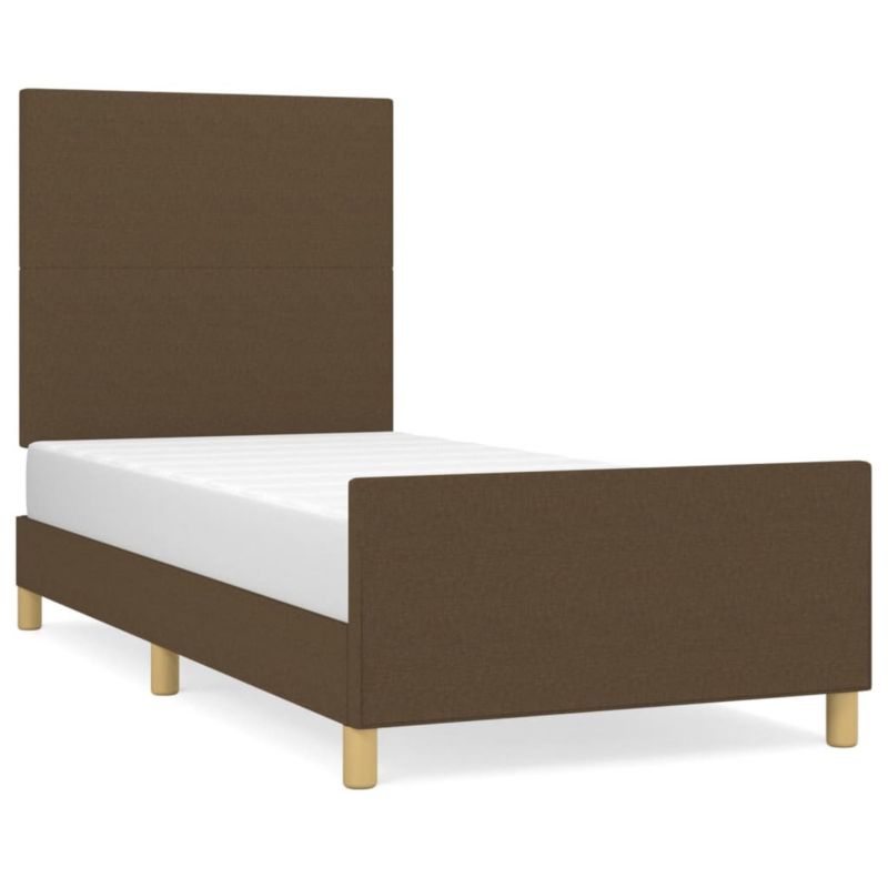 Łóżko tapicerowane WaszeMeble 90x200 cm Brązowe WM-3124866 1 szt.