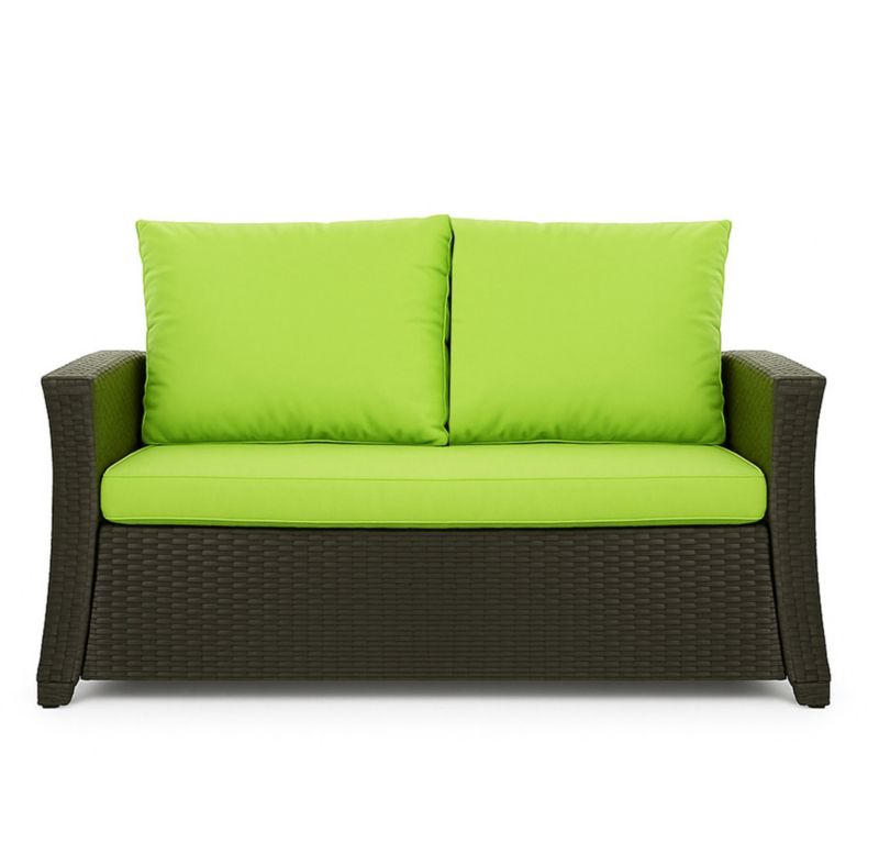 Poduszka ogrodowa na sofę rattanową 3-os, Setgarden, 130x50x50cm Limonka Poduszki na meble ogrodowe-Technorattan, Mix, 1szt