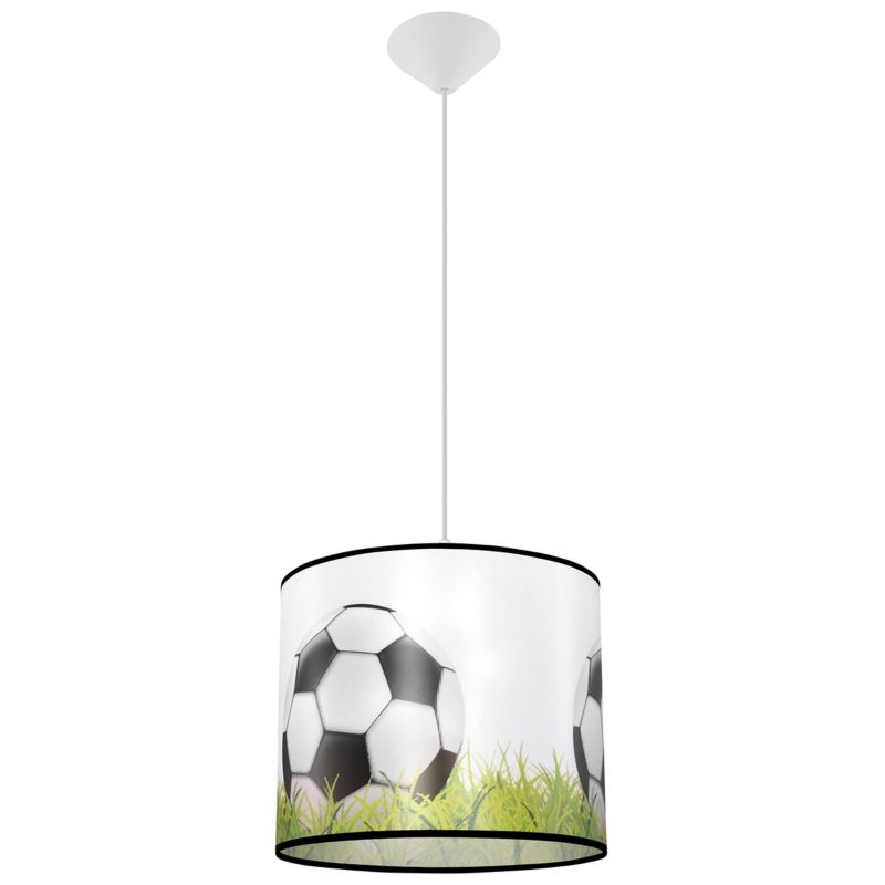 Lampa sufitowa Pure Lume FUTBOL biało-czarna-zielona 1xE27x15W IP20 wym:82x30x30cm - 1 szt.
