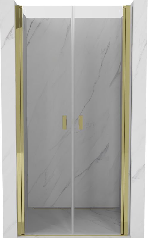 Drzwi prysznicowe uchylne Mexen Mist złote 120 cm 1 szt