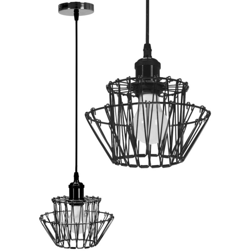 Lampa Sufitowa Wisząca Toolight App941-1Cp Set Czarny