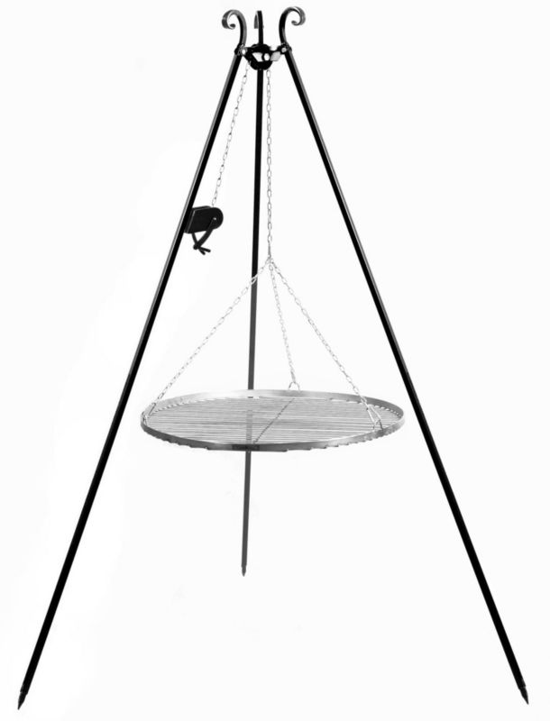 Grill TYLETEGOTU na trójnogu TRIVO 70 cm czarny 1 szt