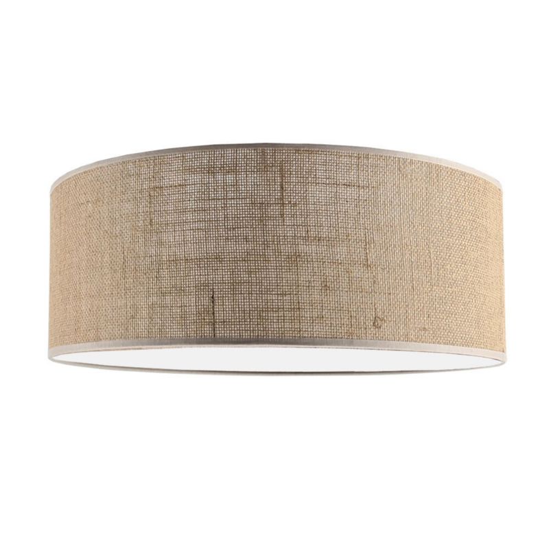 Plafon sufitowy lampa Shilo Lamego jutowo-biały 1 x E27 x 20W IP20 wym: 18 x 50 x 50 cm - 1 szt.