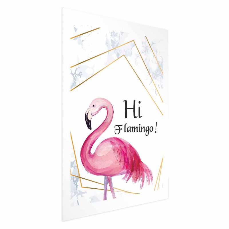Plakat Artgeist Hi flamingo 60x90 cm bez ramy 1 szt