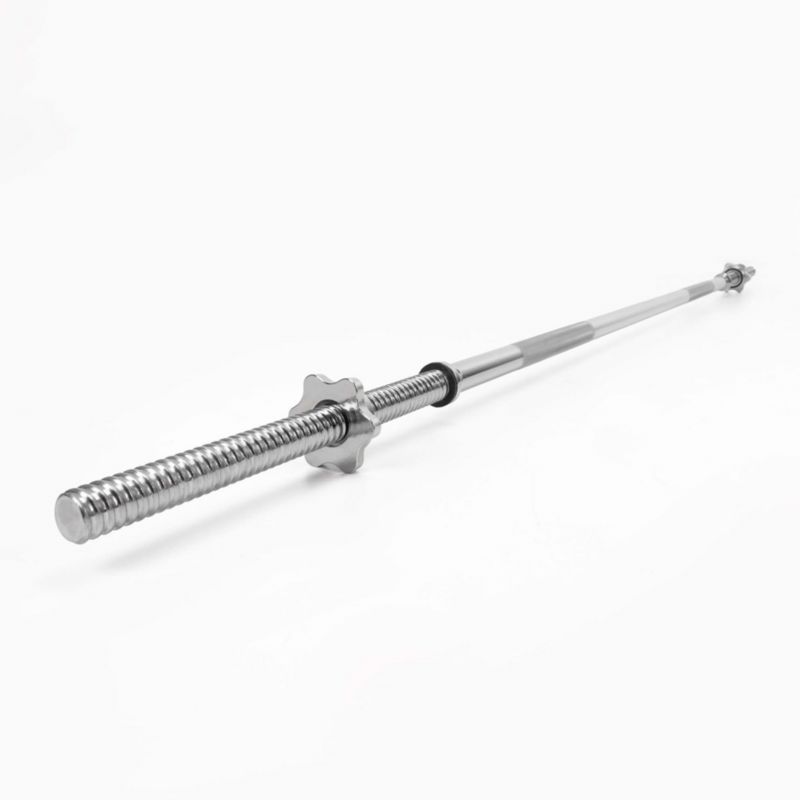 Gryf olimpijski prosty Actiget 180 cm stal chromowana z zaciskami 28 mm do sztangi 1 kpl.