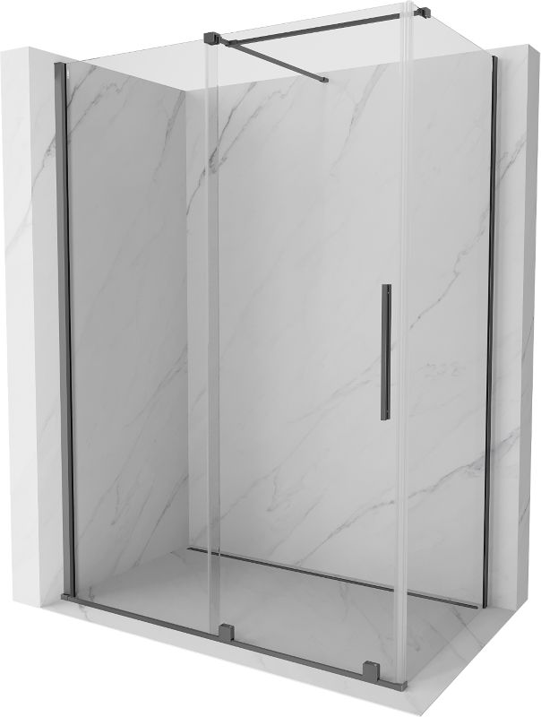 Kabina prysznicowa Mexen Velar rozsuwana 160 x 75 cm transparent gun metal 1 szt.