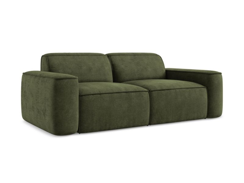 3-osobowa kanapa modułowa LaMiaSofa MELISSA z tkaniny szenilowej 204x102 cm oliwkowy 1 szt.