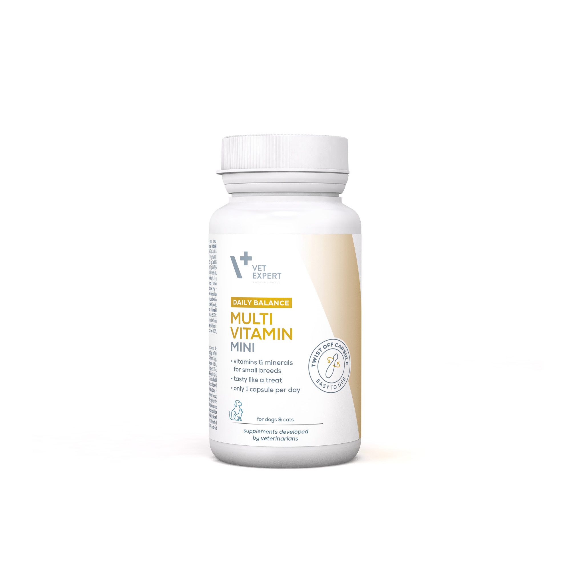 MULTIVITAMIN MINI | VET EXPERT | 30 kaps. Twist Off | Witaminy i minerały dla psów małych ras i kotów
