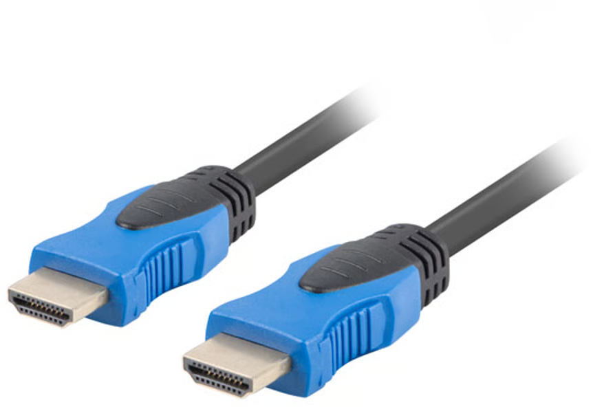 Kabel HDMI/HDMI Lanberg M/M v2.0, 4K, 1m, czarny